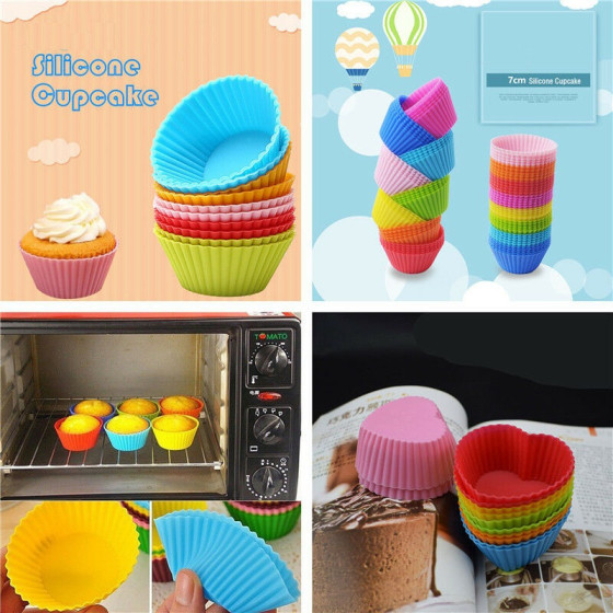 Купи комплект силиконови форми за мъфини