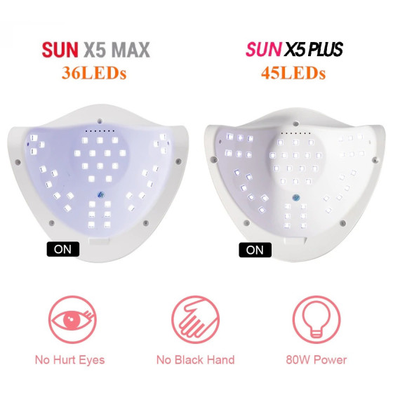 Професионална UV LED лампа за нокти SUN X5 MAX – 150W мощност