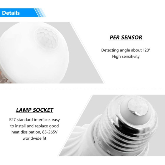 LED крушка Е27 със сензор за движение - Удобство и сигурност