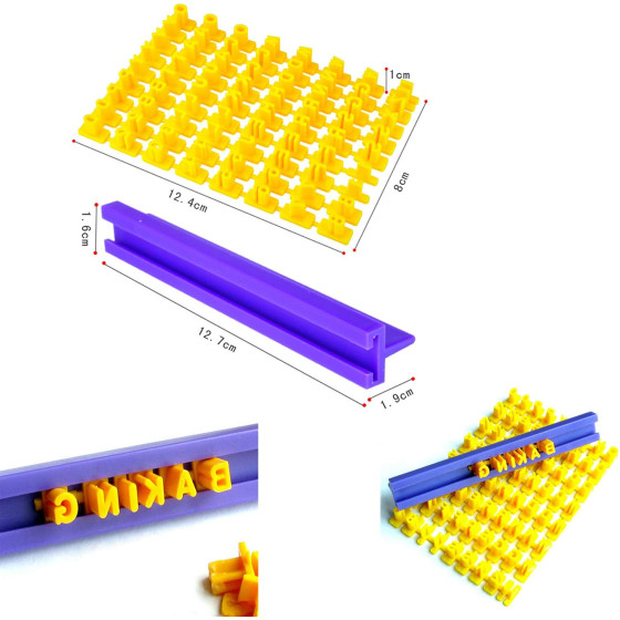 Щампа за сладки и бисквитки с цифри и букви - Персонализирайте своите сладки