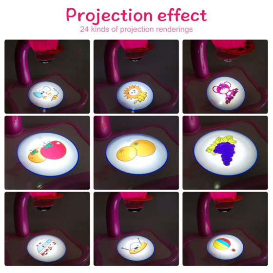 Купи Детска Масичка за Рисуване с LED Проектор - Високо Качество