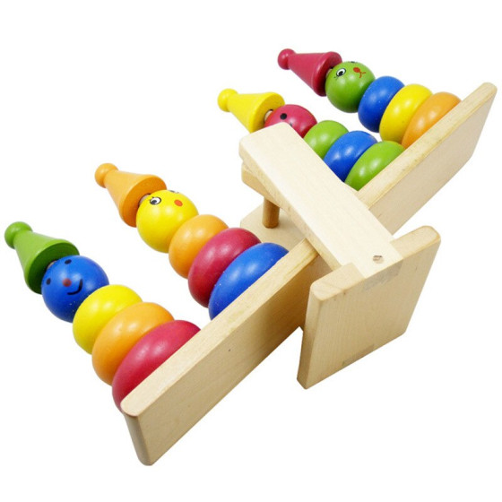 Монтесори дървена играчка за сортиране и баланс - Купете сега