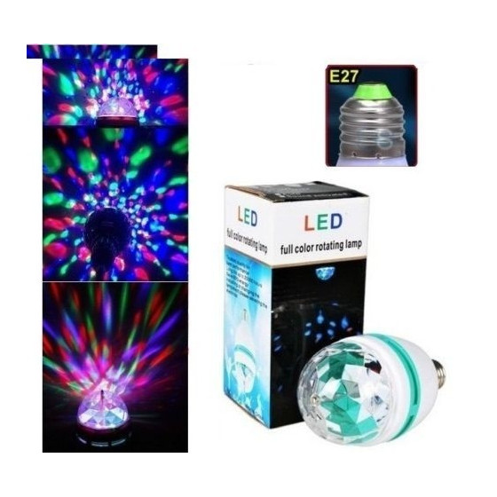 LED диско крушка E27 с въртящи светлини