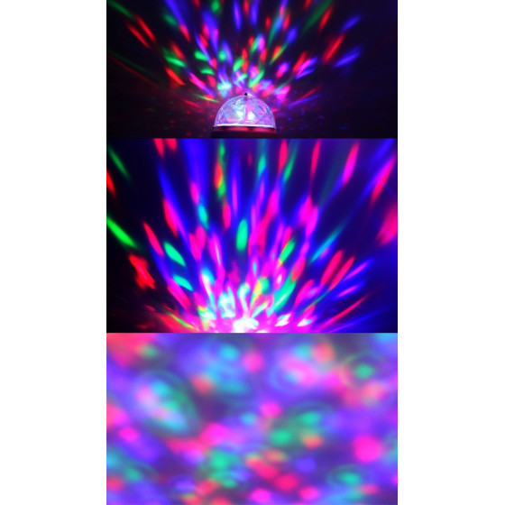 LED диско крушка E27 с въртящи светлини