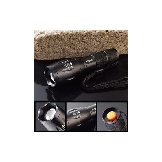 Мощен LED фенер CREE XM-L T6 със ZOOM 1000 Lumens - купете сега