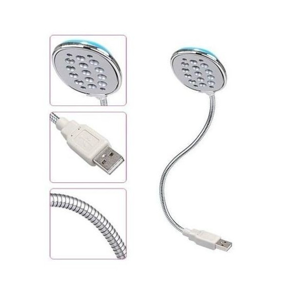 Гъвкава USB лампа за лаптоп с 13 LED диода - купете сега
