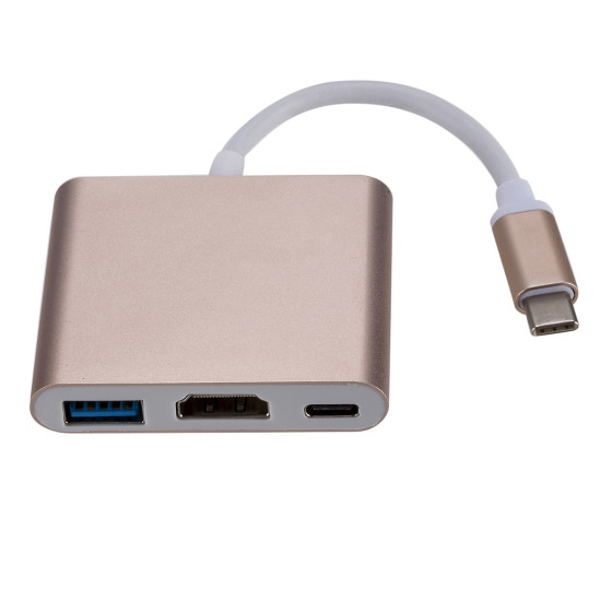 Купи 3 в 1 USB Type-C към HDMI адаптер