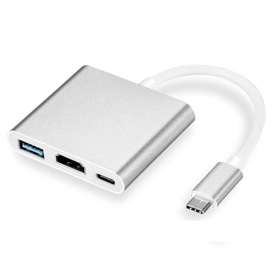 Купи 3 в 1 USB Type-C към HDMI адаптер