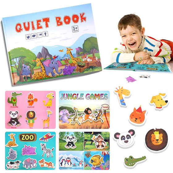 Монтесори тиха книга за деца - QUIET BOOK