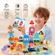 Комплект кофа със 100 части дървени блокчета конструктор City Builder - Купи сега
