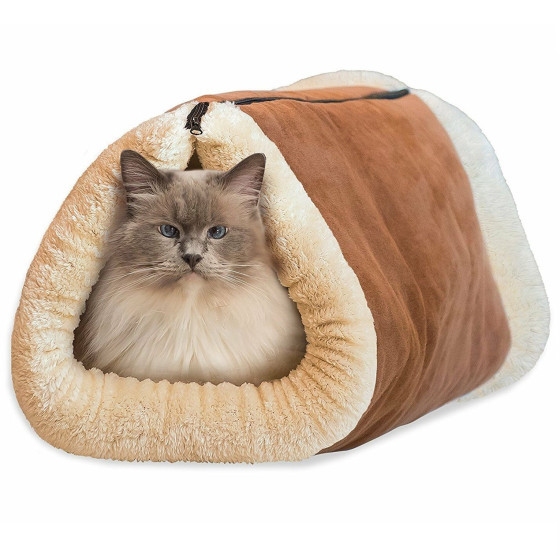 Kitty Shack 2в1 - Топла постелка и къщичка за котка