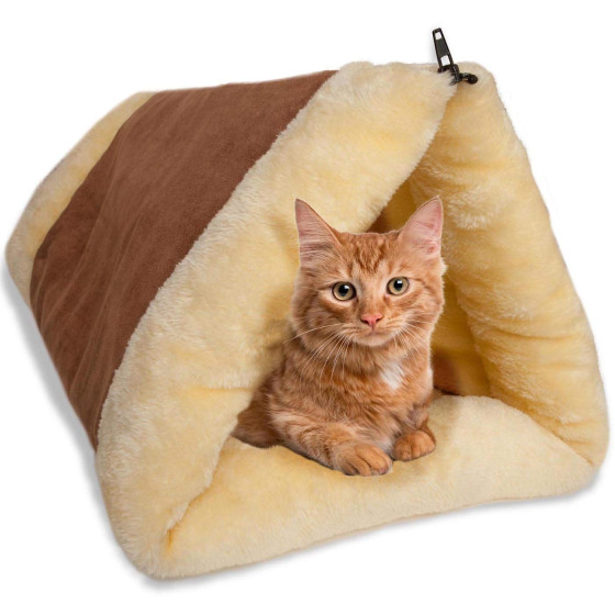 Kitty Shack 2в1 - Топла постелка и къщичка за котка