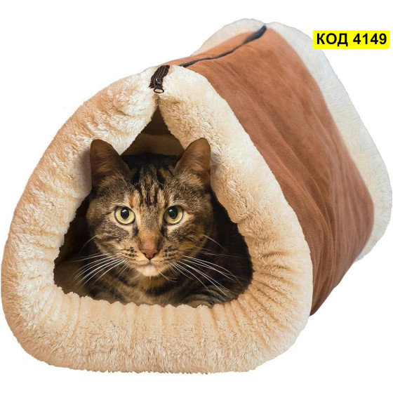 Kitty Shack 2в1 - Топла постелка и къщичка за котка