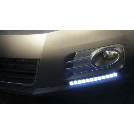 Гъвкави LED дневни светлини с 12 диода - универсални
