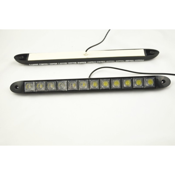 Гъвкави LED дневни светлини с 12 диода - универсални