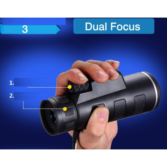 Водоустойчив монокъл BUSHNELL 18X62 с двоен фокус