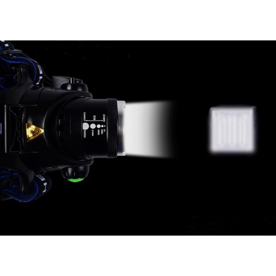 Мощен челник с регулируем фокус XM-L T6 1200LM – Идеален за всякакви условия