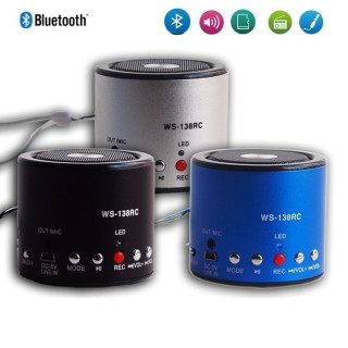 Компактен мини блутут спийкър с MP3, USB, MicroSD и FM радио – Музика навсякъде