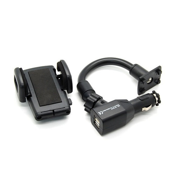 Стойка за телефон в автомобилната запалка с 2бр. USB - Удобство и функционалност