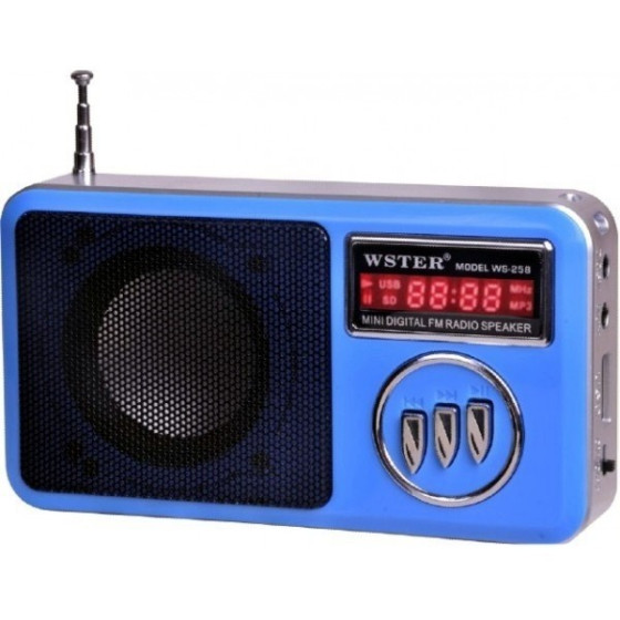 Преносима уредба с USB, MP3, радио и слот за карта памет - WS-258 | Компактен дизайн