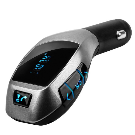 Стилен Bluetooth трансмитер за автомобил с високоговорител X5 - Лесен за използване