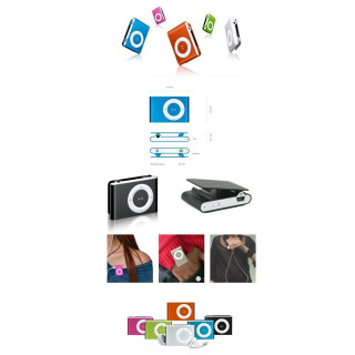 Компактен MP3 плейър модел 2 с множество цветове