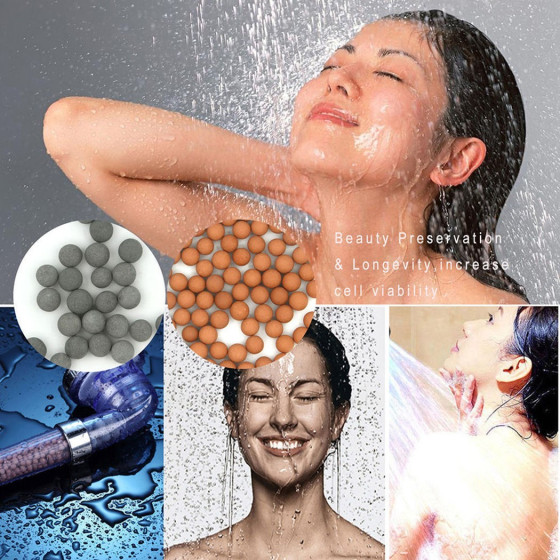 Йонизираща душ слушалка с турмалин и германий за SPA терапия | Купете сега