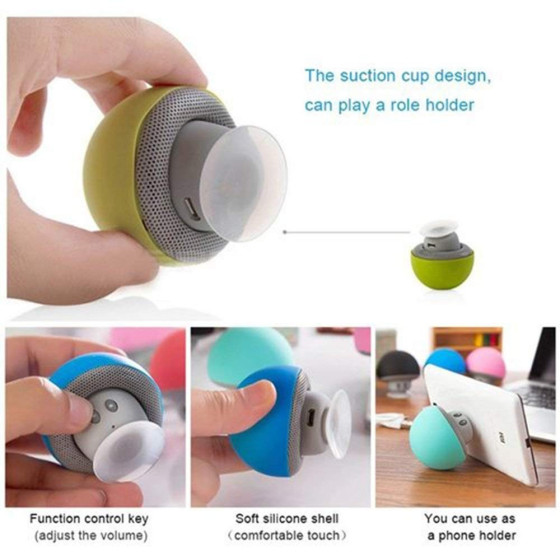 Компактна блутут колонка Mushroom Speaker