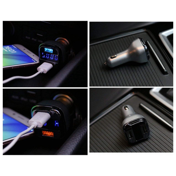 Волтметър за кола с 2 USB изхода за зареждане - Купи сега