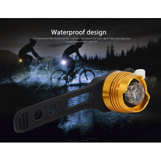 Водоустойчив LED стоп за велосипед с 3 режима на работа - Купи сега