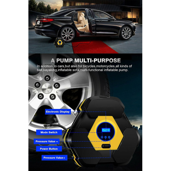 Издръжлив авариен компресор за кола 12V – Купете сега