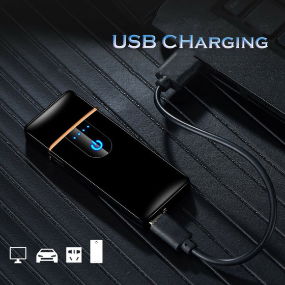 USB запалка със сензорен бутон и ветроустойчив дизайн
